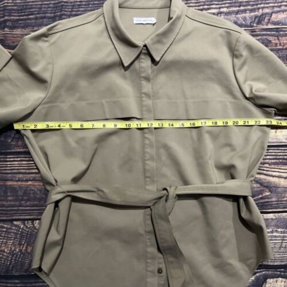 Good American Women's Safari Utility Belted Tunic Khaki Size 4 EUC - Picture 5 of 8
